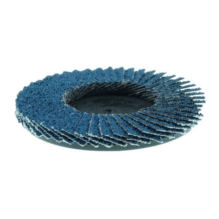 Weiler 3" BobCat Mini Abrasive Flap Disc, Flat (TY27), Type R Mount, 36Z 50961